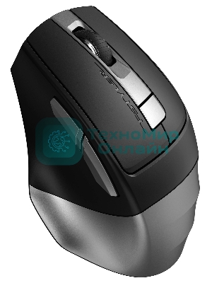 Мышь беспроводная A4Tech Fstyler FB35C серый/черный, 2000 dpi, радиоканал, Bluetooth, USB, кнопки - 6