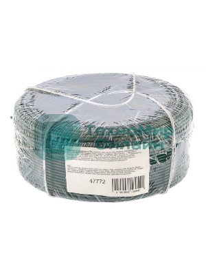 Проволока с ПВХ покрытием Сибртех, зеленая 1,5 мм, длина 50 м