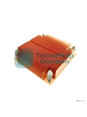 Радиатор для процессора ExeGate ESNK-0046.1U.115x.Cu медный, медь, 100 Вт, 25 мм