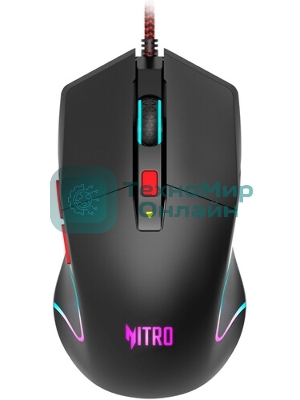 Мышь проводная Acer Nitro OMW301 черный, 7200 dpi, USB, кнопки - 6
