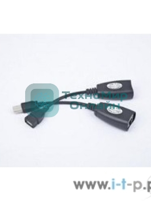 Кабель Gembird USB 2.0 удлинительный AM/AF/RJ45Fx2 по витой паре
