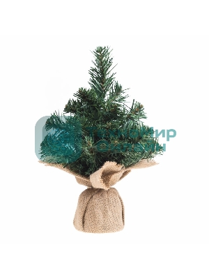 Елочка 30см в плетеном мешочке, ПВХ