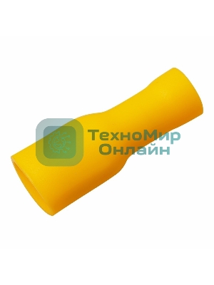 Клемма плоская Rexant полностью изолированная гнездо 6.6 мм 4-6 мм² (РППи-м 6.0-(6.3))