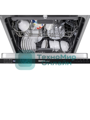 Встраиваемая посудомоечная машина HOMSair DW67M, черный, 59.8 см, 14 компл., 47 дБ, класс A++