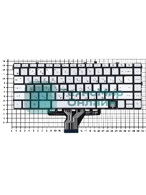 Клавиатура для ноутбука HP Envy 13-BA серебро