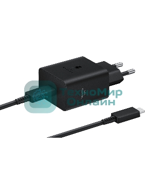 Сетевое зарядное устройство Samsung EP-T4511XBE 45W 3A (PD) USB Type-C для Samsung черный