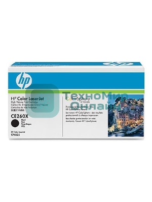 Картридж лазерный HP CE260X черный для CLJ CP4525 17000 стр.