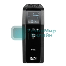 Источик бесперебойного питания APC  Back-UPS Pro BR 1200VA/720W, Sinewave,8xC13 Outlets(2 Surge & 6 batt.), AVR, LCD, Data/DSL protect, USB