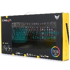 Клавиатура проводная CROWN CMGK-902, USB, черный