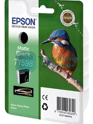 Картридж струйный Epson C13T15984010 черный матовый (850 стр) для Epson St Ph R2000