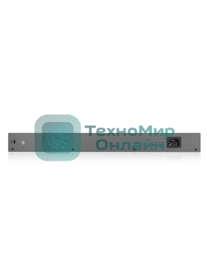 Коммутатор Zyxel GS1350-26HP, 24xGE PoE+, 2xCombo (SFP/RJ-45), бюджет PoE 375 Вт, дальность передачи питания до 250 м, автоперезагрузка PoE-портов, повышенная защита от перенапряжений и электростатических разряд