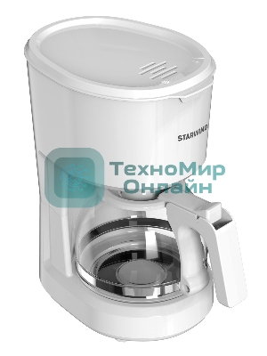 Кофеварка капельная Starwind STD0611 белый, исп. кофе - молотый, 0.6 л, 600 Вт.