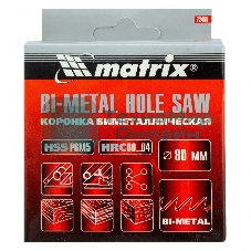 Коронка Matrix BIMETAL, 80 мм