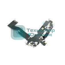 Шлейф с разъемом зарядки и микрофоном для Apple iPhone 12, iPhone 12 Pro, черный