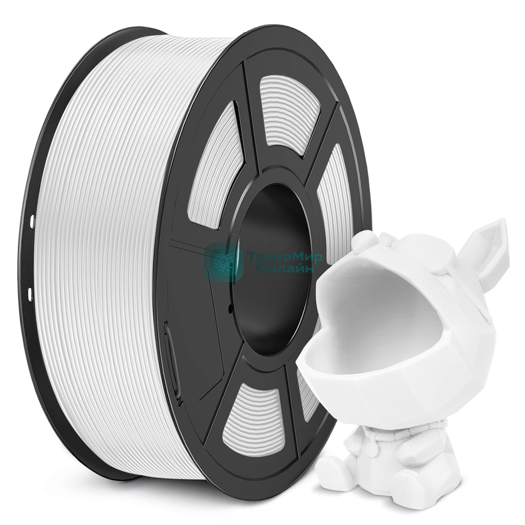Филамент NVPrint PLA Meta White для 3D печати диаметр 1.75мм длина 330 метров масса 1 кг
