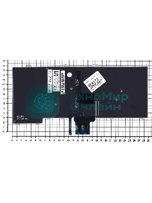 Клавиатура для ноутбука Dell Latitude E7420 черная с подсветкой без указателя