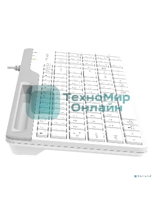 Клавиатура проводная A4Tech Fstyler FK25, USB, белый/серый