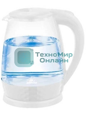 Чайник эл Добрыня DO-1252W (1.8л) 1800Вт стекло, белый -Мощность: 1800-2200 Вт.-Автоотключение при закипании воды-Возможность поворота на 360 градусов-Закрытый нагревательный элемент-Сетевой индикатор работы-Место для хранения шнура-Напряжение 230 Вт, 50 Гц.