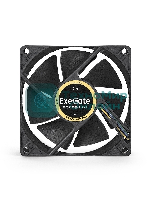 Вентилятор для корпуса ExeGate EX08025B4P-PWM черный, 80 мм, 2300 об/мин, 23 дБ, 4 pin