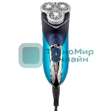Электробритва роторная Starwind SSH 1525 реж.эл.:3 питан.:аккум. голубой/черный