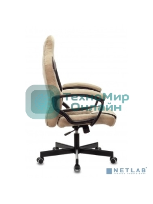 Кресло Бюрократ VIKING 6 KNIGHT BR FABRIC коричневый, ткань, 120 кг, механизм качания