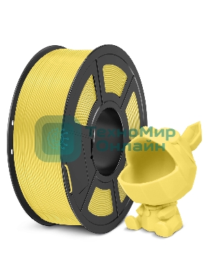 Филамент NVPRINT PLA Meta Yellow для 3D печати диаметр 1.75мм  длина 330 метров  масса 1 кг