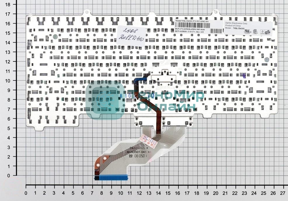 Клавиатура для ноутбука Dell Latitude D410 J5818 черная