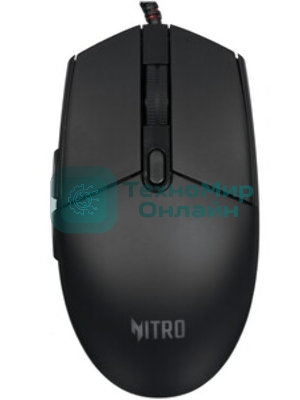 Мышь проводная Acer Nitro OMW400 черный, 6400 dpi, USB, кнопки - 6