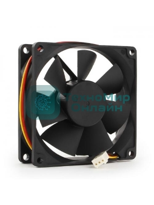 Вентилятор для корпуса Gembird FANCASE/BALL черный, 80 мм, 2600 об/мин, 27 дБ, 3 pin