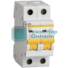 Выключатель автоматический модульный 2п B 32А 4.5кА ВА47-29 IEK MVA20-2-032-B