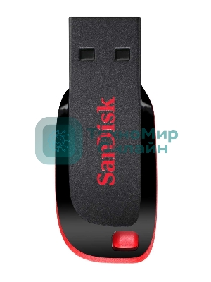 Флешка USB SanDisk Cruzer Blade (SDCZ50-128G-B35), 128Gb, USB 2.0, Type-A, R/W 16/4, черный