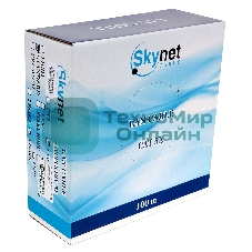 Кабель SkyNet Standart FTP indoor 4x2x0,48, медный, FLUKE TEST, кат.5e, однож., 100 м, box, серый