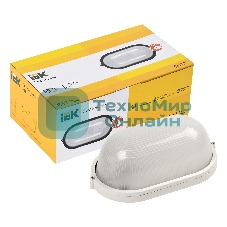 Светильник НПП 1201 100Вт Е27 IP54 белый/овал LNPP0-1201-1-100-K01 IEK