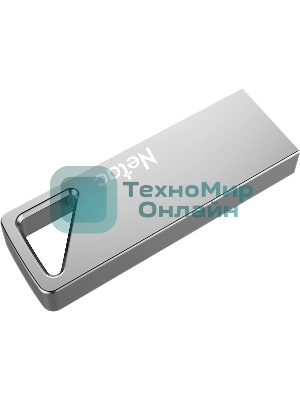 Флешка USB Netac U326 (NT03U326N-064G-20PN), 64Gb, USB 2.0, R/W 50/15, серебристый