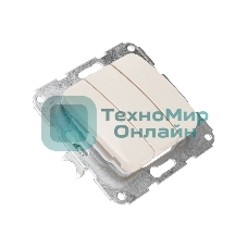 Выключатель DEA 3кл с/у 10А мех. бежевый Kranz KR-78-0234