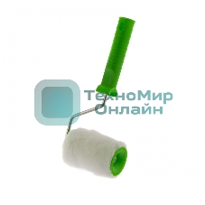 Валик Сибртех Искусственный мех с ручкой, 100 мм, ворс 15 мм, D 48 мм, D руч. 6 мм, полиэстер