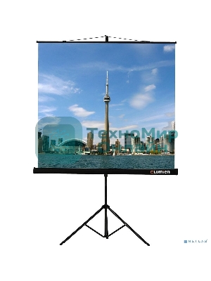 Экран на треноге Lumien 127x127см Eco View LEV-100104 1:1 напольный рулонный