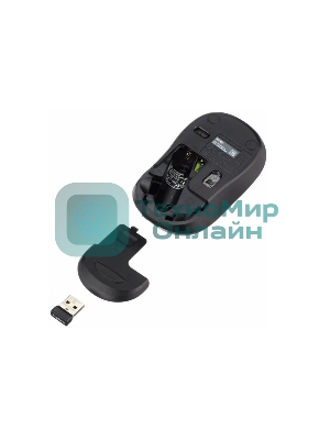 Мышь беспроводная Logitech M185, красный, 1000 dpi, радиоканал, USB, кнопки - 3