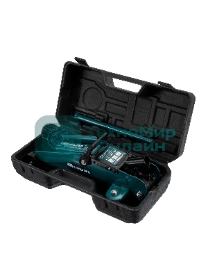 Домкрат гидравлический подкатной, Сибртех 2 т, 135-320 мм, в пластиковом кейсе