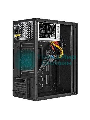 Компьютерный корпус Minitower ExeGate BAA-303U-UNS450 (mATX, БП UNS450 с вент. 12см, 2хUSB+1хUSB 3.0, HD Audio, черный)