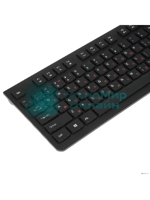 Комплект клавиатура+мышь Gembird KBS-9050L проводной, USB, 1000 DPI, чёрный