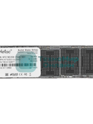 Накопитель SSD Netac N535N, 256Gb, M.2 2280, SATA-III, R/W 540/490