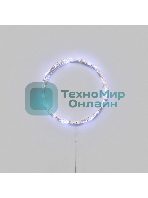 Гирлянда светодиодная Роса 10м 100 LED БЕЛЫЙ IP20 3хАА (в комплект не входят) NEON-NIGHT