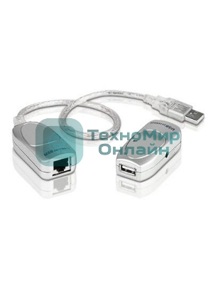 Кабель удлинитель USB 1.1 AM/AF Aten UCE60-AT до 60 м.(через RJ45, по витой паре. Без патч-корда в комплекте), питание от шины