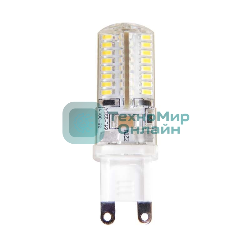 Лампа светодиодная JazzWay PLED-G9 7Вт капсульная 4000К белый G9 400лм 220В