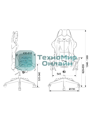 Кресло игровое Бюрократ VIKING 5 AERO BLACK EDITION черный искусственная кожа