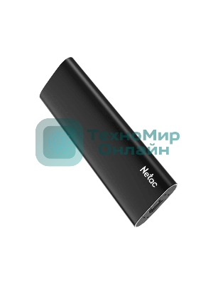 Внешний SSD Netac Z SLIM, 500 Gb, USB 3.2 Gen 2 Type-C, R/W 550/480, черный