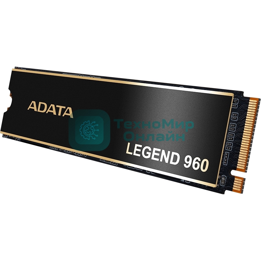 Накопитель SSD ADATA LEGEND 960, 2Tb, PCIe 4.0 x4, M.2 2280, NVMe, R/W 7400/6800, с радиатором