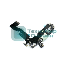 Шлейф с разъемом зарядки и микрофоном для Apple iPhone 12, iPhone 12 Pro, зеленый