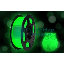 Филамент NVPrint PLA Noctilucen (Glow In the Dark) Green для 3D печати диаметр 1.75мм длина 330 метров масса 1 кг